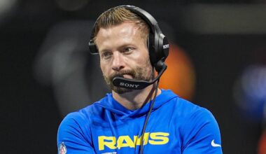Los Angeles Rams head coach Sean McVay.