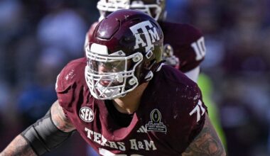 Texas A&M Aggies offensive lineman Chase Bisontis