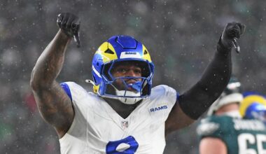 Los Angeles Rams linebacker Jared Verse.