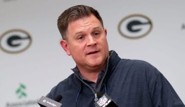 Green Bay Packers general manager Brian Gutekunst.