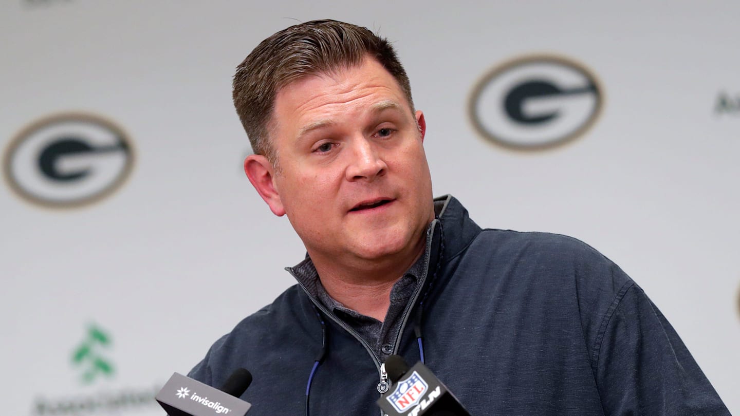 Green Bay Packers general manager Brian Gutekunst.