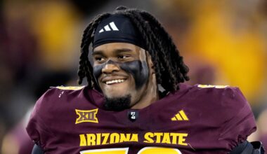 Arizona State Sun Devils offensive lineman Max Iheanachor