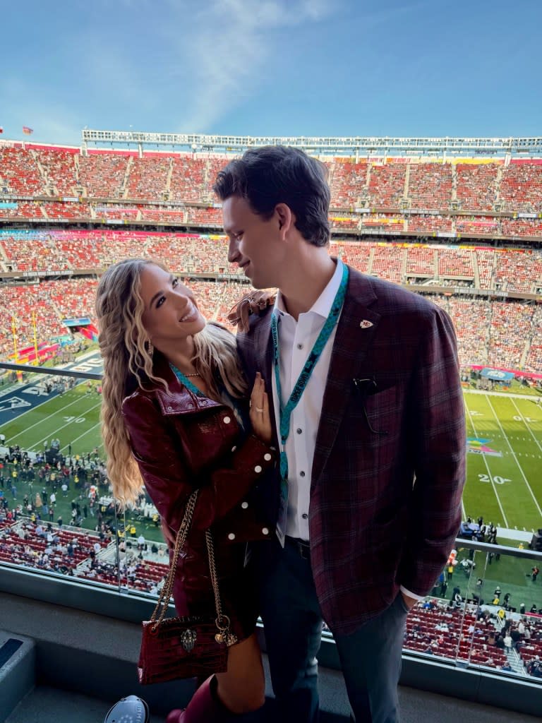 Gracie and Derek (pictured here together in February 2026) started dating in April 2025. graciehunt/instagram