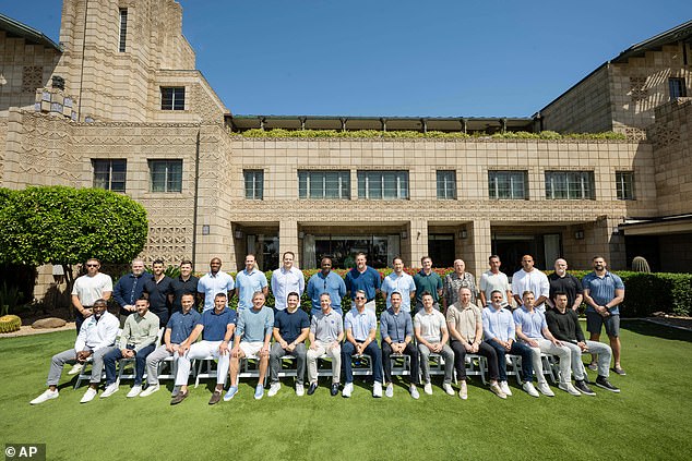 In total, 30 of the NFL's 32 head coaches had their photo taken in Phoenix on Monday