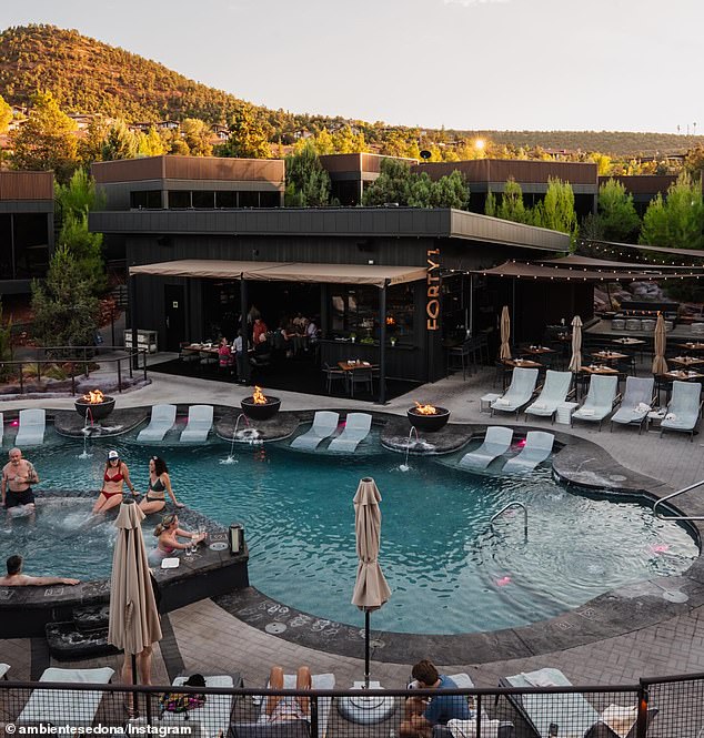 The two visited a hotel, Ambiente, which is an adults-only venue near Sedona, Arizona