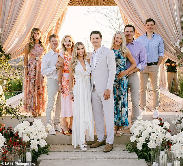 Hunt, who is the daughter of Kansas City Chiefs owner Clark and Tavia Hunt, was proposed to while the family was on vacation in Mexico. Green is the son of former Super Bowl champion quarterback Trent Green, who played with the Chiefs for six seasons, as the families are both seen above