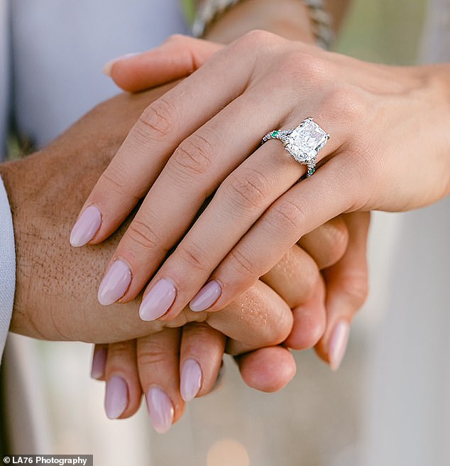 The 27-year-old is engaged to Derek Green just one year after making their relationship public, as she showed off details of the dreamy proposal on her Instagram this weekend