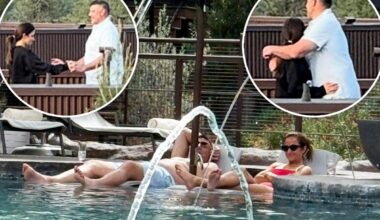 New England Patriots’ Mike Vrabel and top NY Times NFL reporter Dianna Russini hold hands and hug at luxury hotel