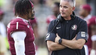 How has Norvell discussed QBs in the past through this point of spring camp?