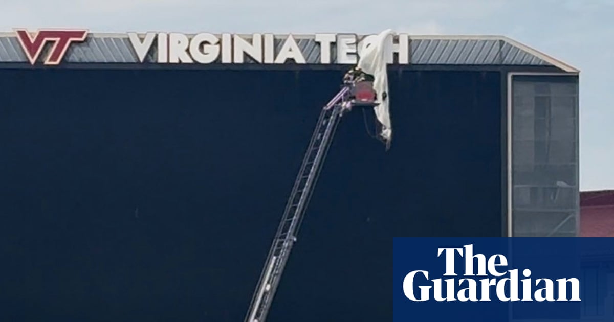 Skydiver rescued after crashing into scoreboard before Virginia Tech spring game | College football
