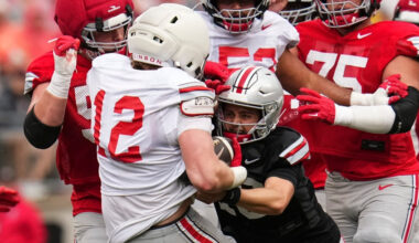 Beau Atkinson's spring game interception