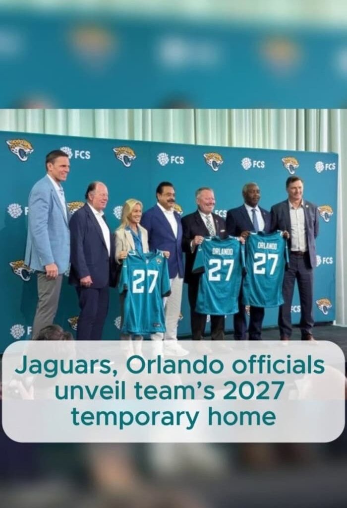 Jaguars, Orlando officials unveil team's 2027 temporary home