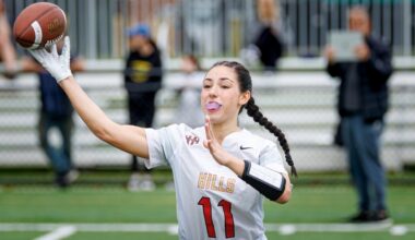 Half Hollow Hills flag football's Samantha Heyman accounts for five TDs