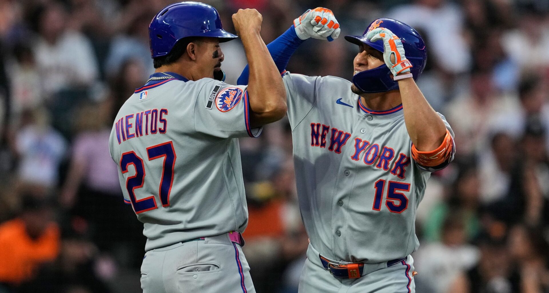 Holmes, Myers limit Giants to 3 hits in Mets' 9-0 romp