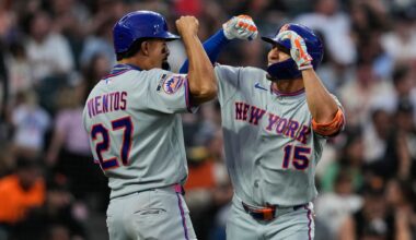 Holmes, Myers limit Giants to 3 hits in Mets' 9-0 romp