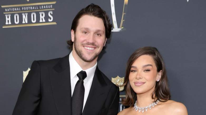 Buffalo Bills quarterback Josh Allen and Hailee Steinfeld.