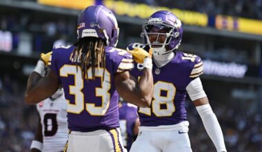 For the first time in a long time, Vikings need WR, RB depth