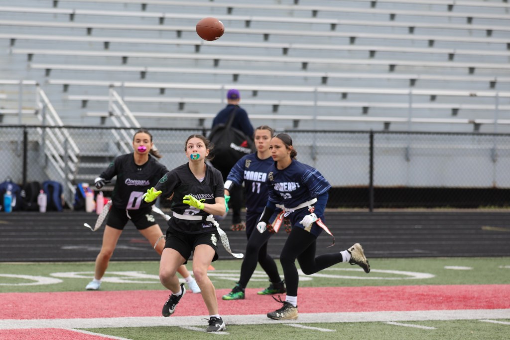 Lake Catholic vs. Conneaut flag football, April 12, 2026 – News-Herald
