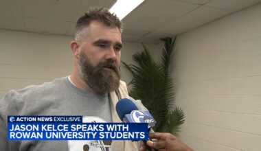 Jason Kelce talks retirement, NFL Draft and Eagles future during visit to Rowan University