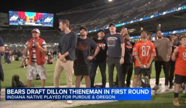 Chicago Bears fans excited for Dillon Thieneman as 2026 NFL Draft continues Friday