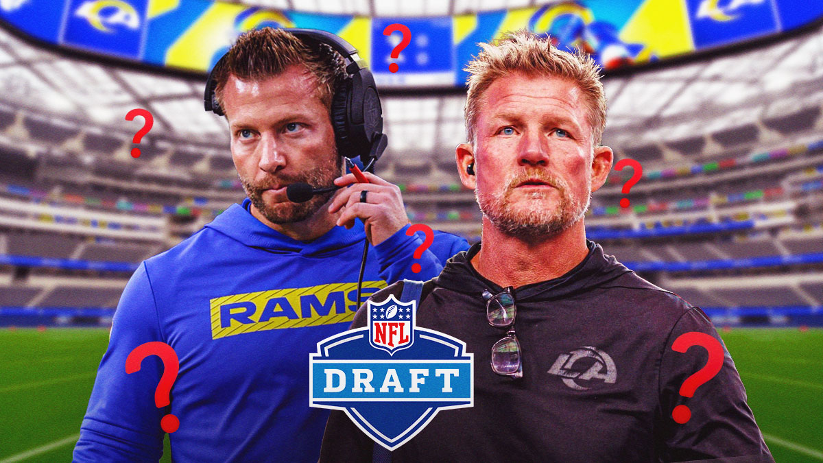 The Rams' Sean McVay and Les Snead are facing a huge decision involving their 26th overall pick in the 2025 NFL Draft.