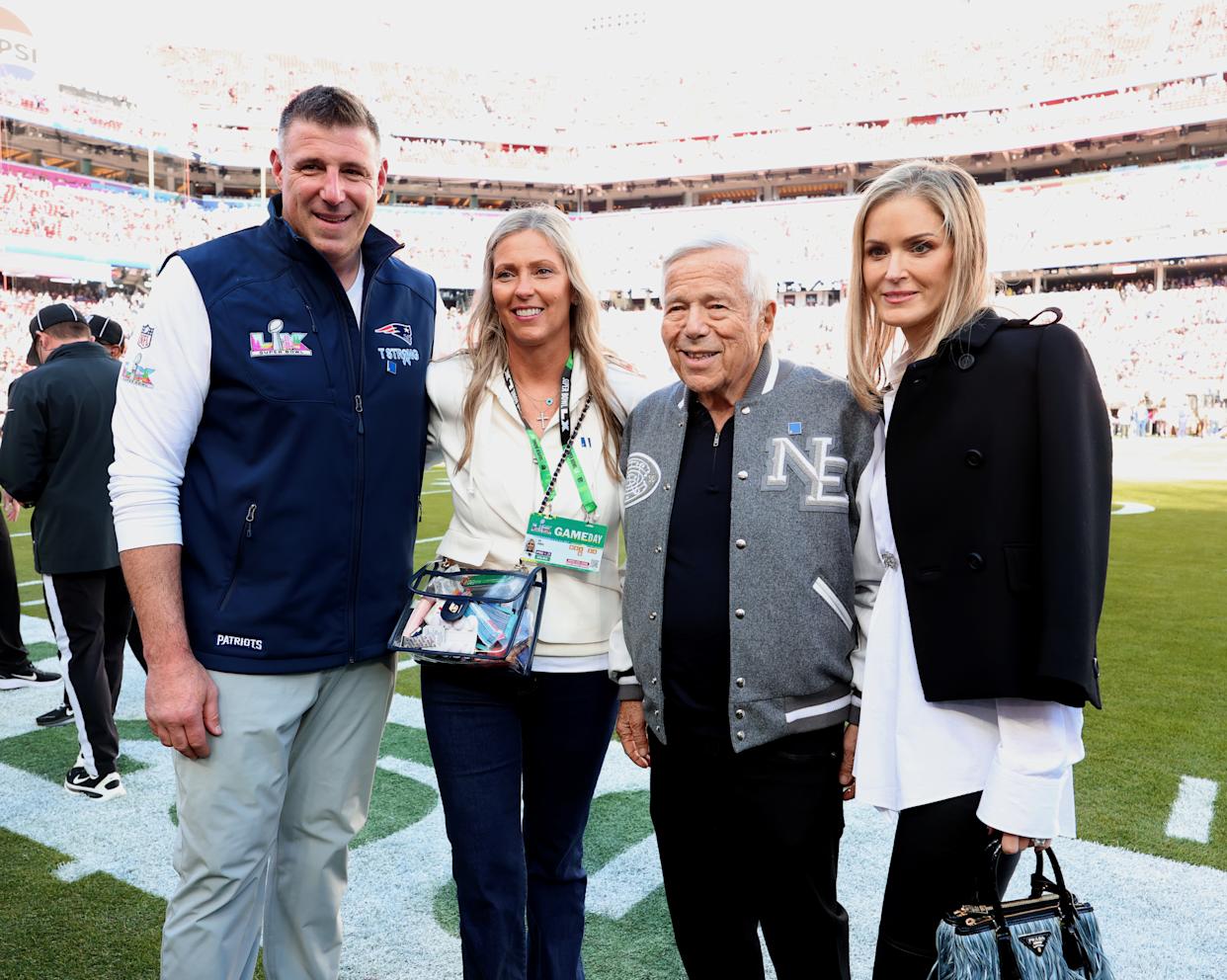 The former linebacker has been married to Jen Vrabel since 1999. Here the couple poses with Patriots owner Robert Kraft and his wife, Dr. Dana Blumberg. Kevin Mazur/Getty Images for Roc Nation
