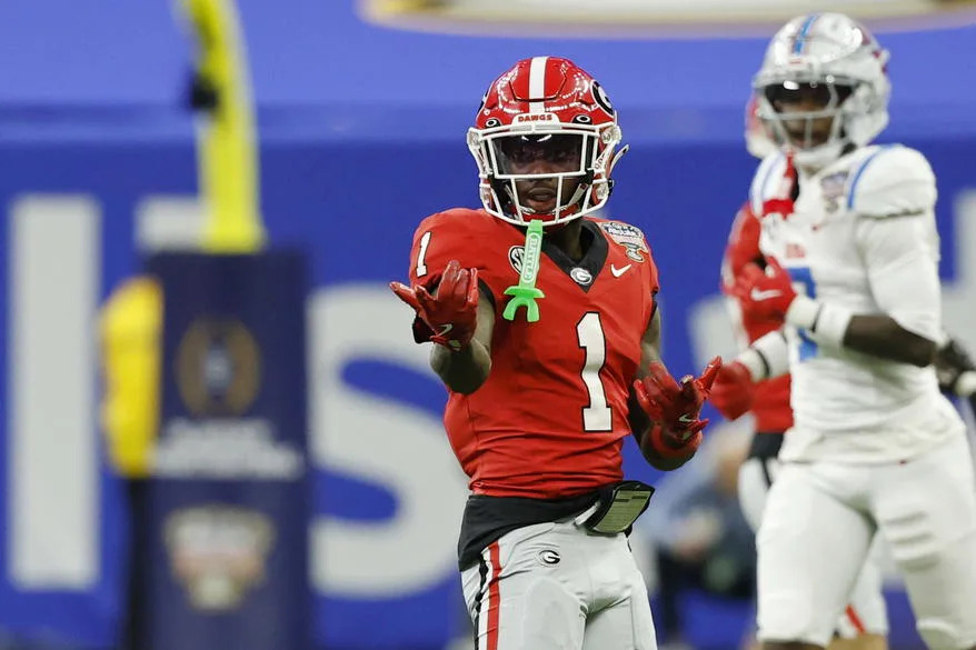 Zachariah Branch. Credit:&nbsp;Geoff Burke-Imagn Images.