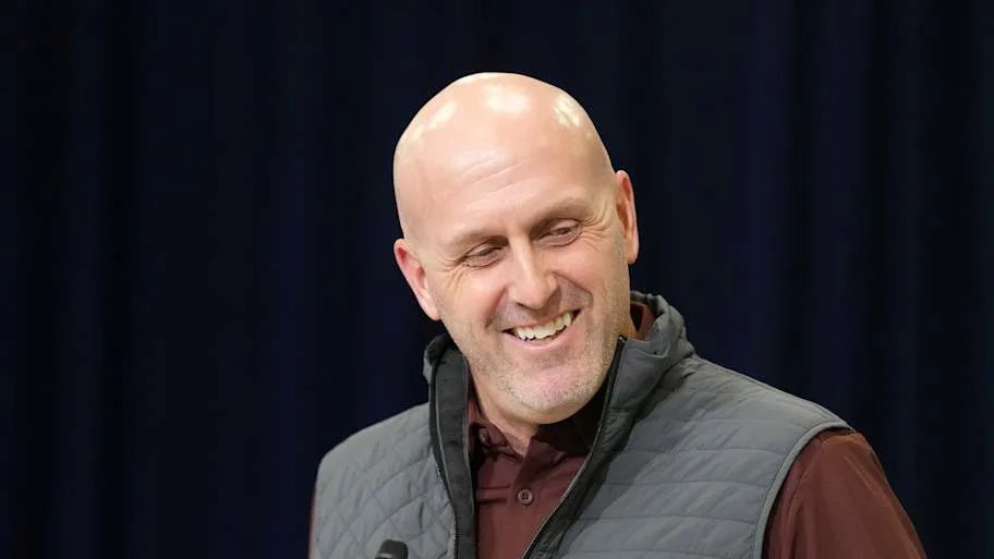 Arizona Cardinals general manager Monti Ossenfort speaks at the NFL Scouting Combine