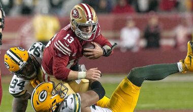 49ers mock draft roundup: Experts project O-line help to protect Brock Purdy