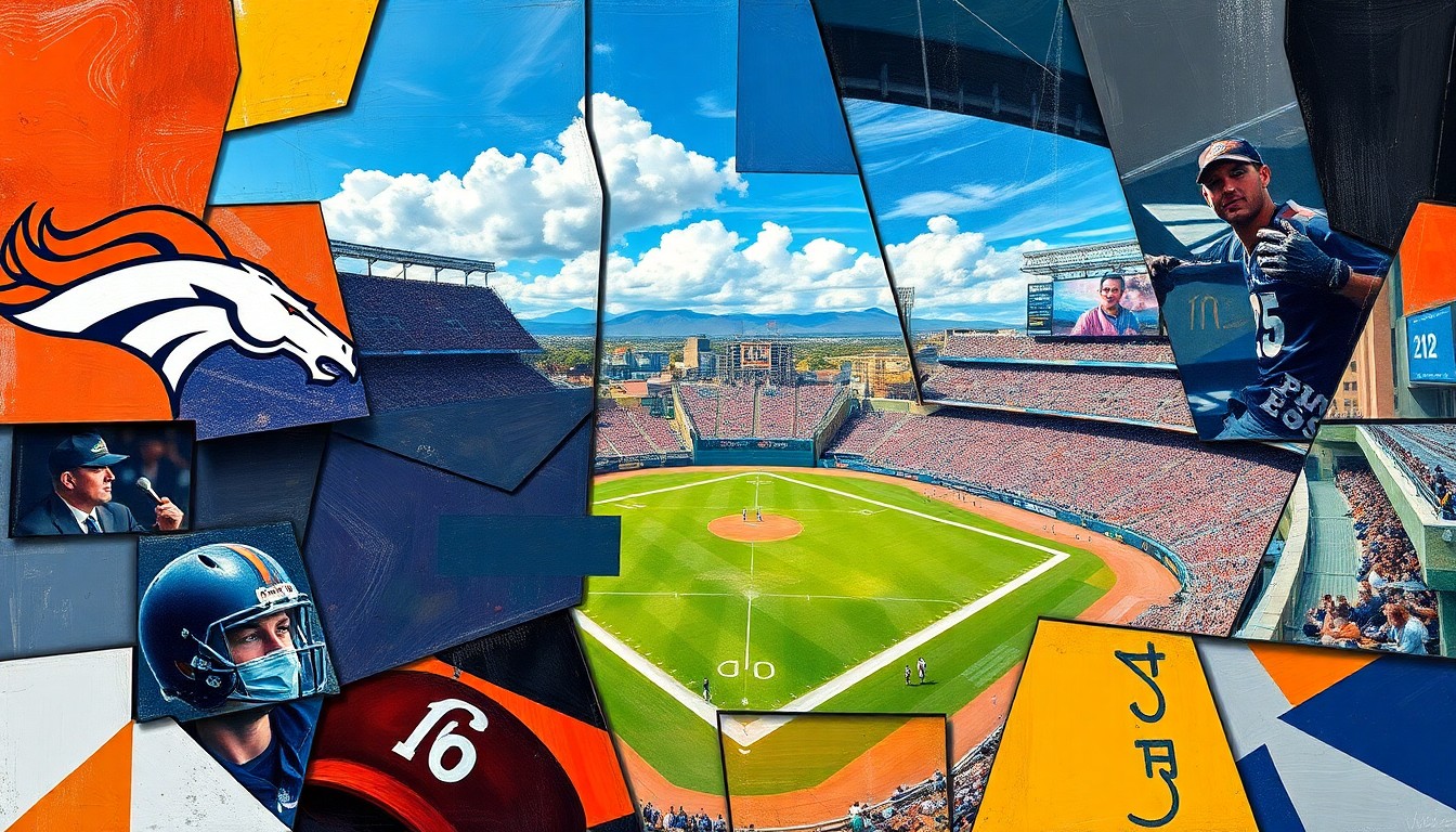 A cubist-style painting depicting a baseball game or match, with the players and field broken down into sharp, overlapping geometric shapes in a vibrant color palette, conveying the dynamic energy and strategic thinking behind the Penners