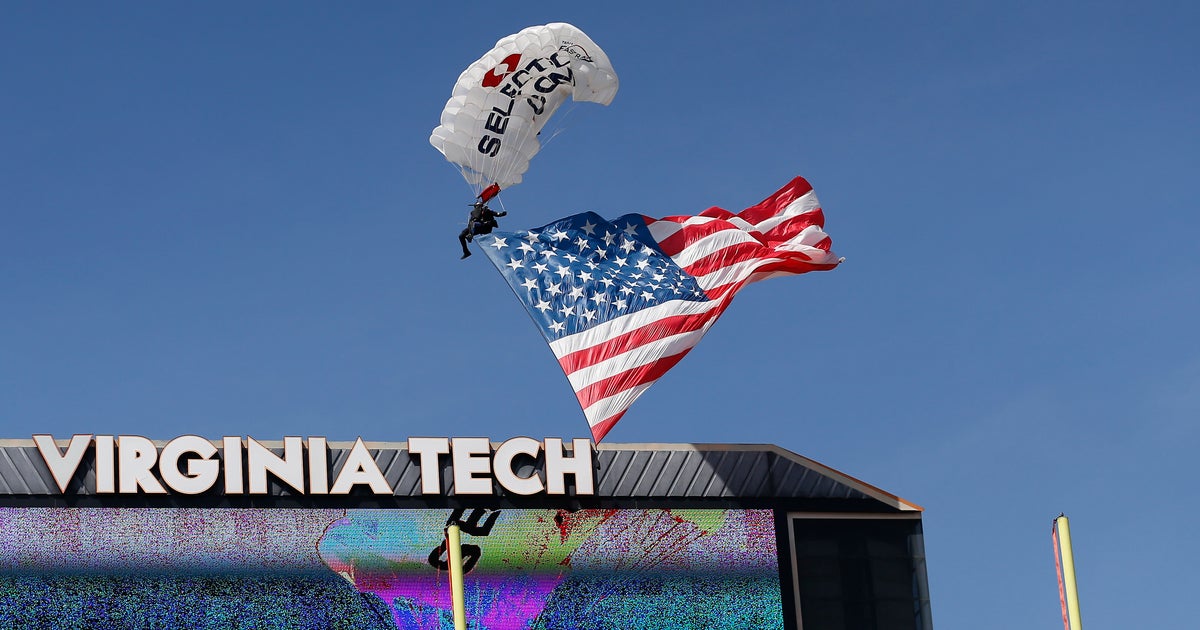 Skydiver Rescued After Crashing Into Scoreboard Before Virginia Tech Spring Game