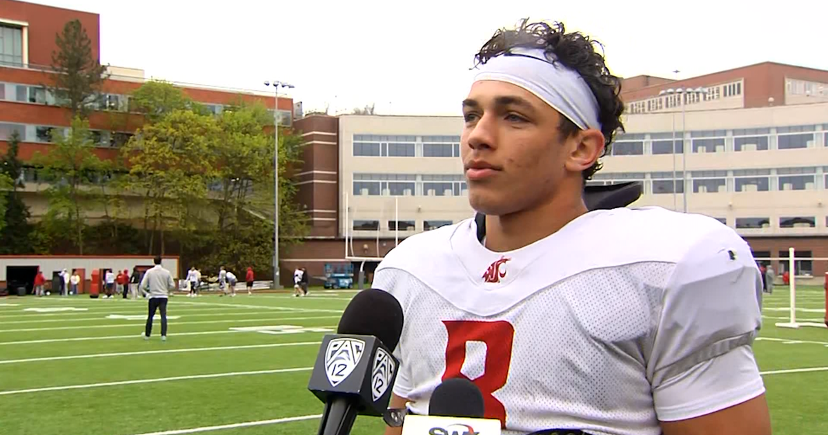 WSU Football Media Availability: LB Isaiah Hung, TE Hudson Cedarland, Coach Derek Sage | Washington State