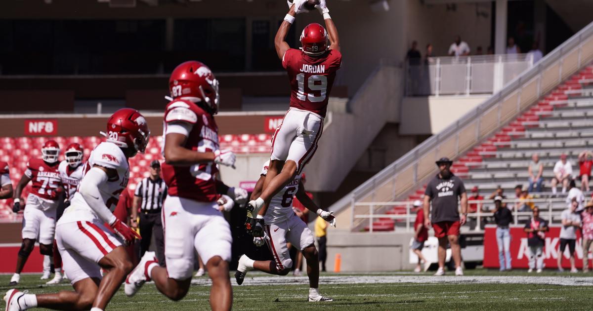 Hogs impress in spring football game | Sports