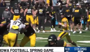 Iowa football opens spring game to fans with new faces at key positions