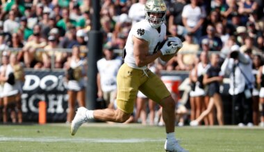 Former Notre Dame TE Eli Raridon heads to New England in NFL Draft