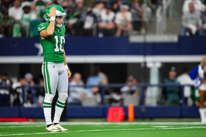 Braden Mann #10, Philadelphia Eagles (Photo by Cooper Neill/Getty Images)