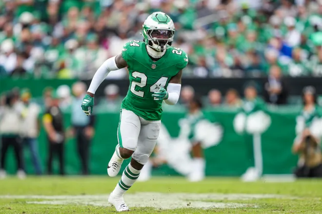 Andrew Mukuba #24, Philadelphia Eagles (Photo by Perry Knotts/Getty Images)