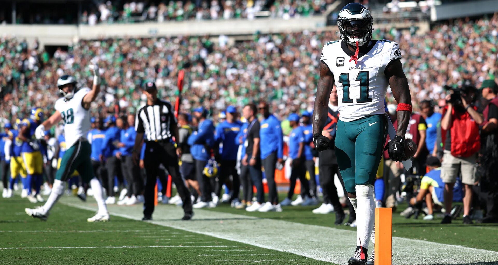 Rams confirm prior interest in Eagles star pass catcher A.J. Brown