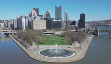 Point State Park fountain turned on early as Pittsburgh continues preparations for NFL draft