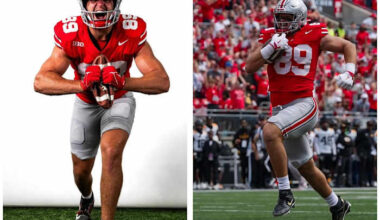 Source: Ohio State tight end Will Kacmarek visited Texans, Steelers