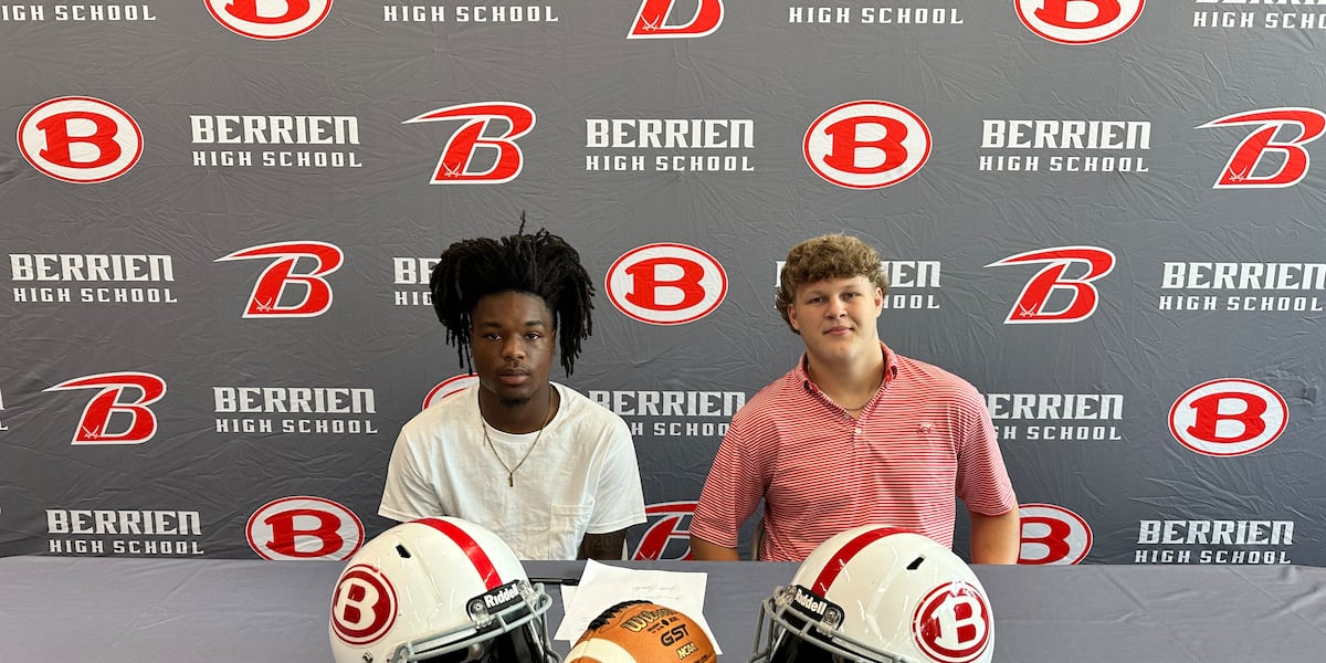 Two Berrien Rebels sign to play football at Thomas University