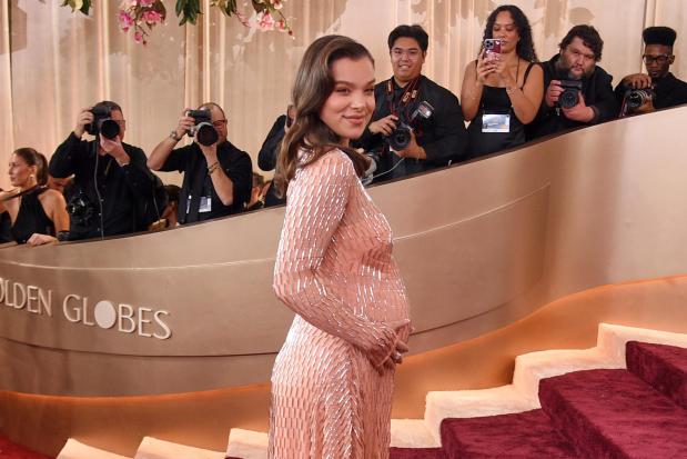 FILE - Hailee Steinfeld appears at the 83rd Golden Globes in Beverly Hills, Calif., on Jan. 11, 2026. (Photo by Richard Shotwell/Invision/AP, File)