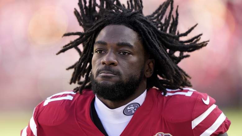 San Francisco 49ers' wide receiver Brandon Aiyuk, John Lynch