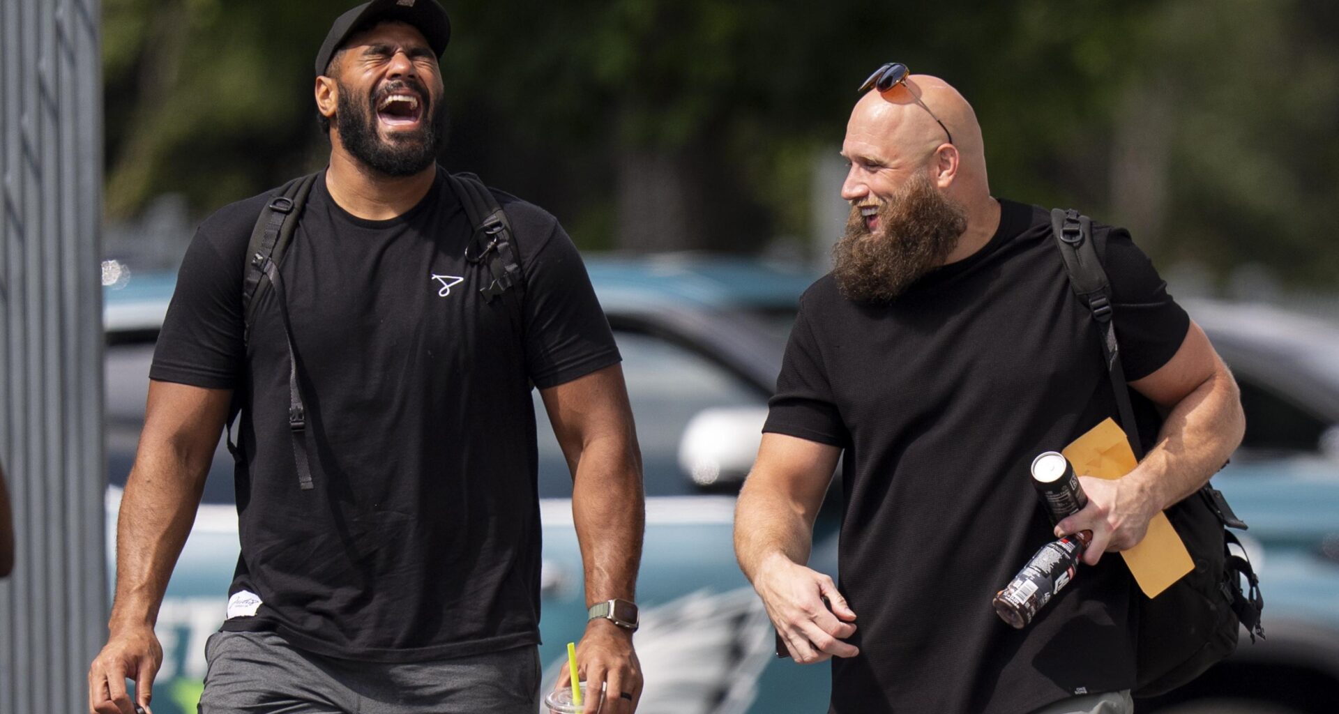 Eagles' Jordan Mailata Officiates Lane Johnson's Wedding in New Photo