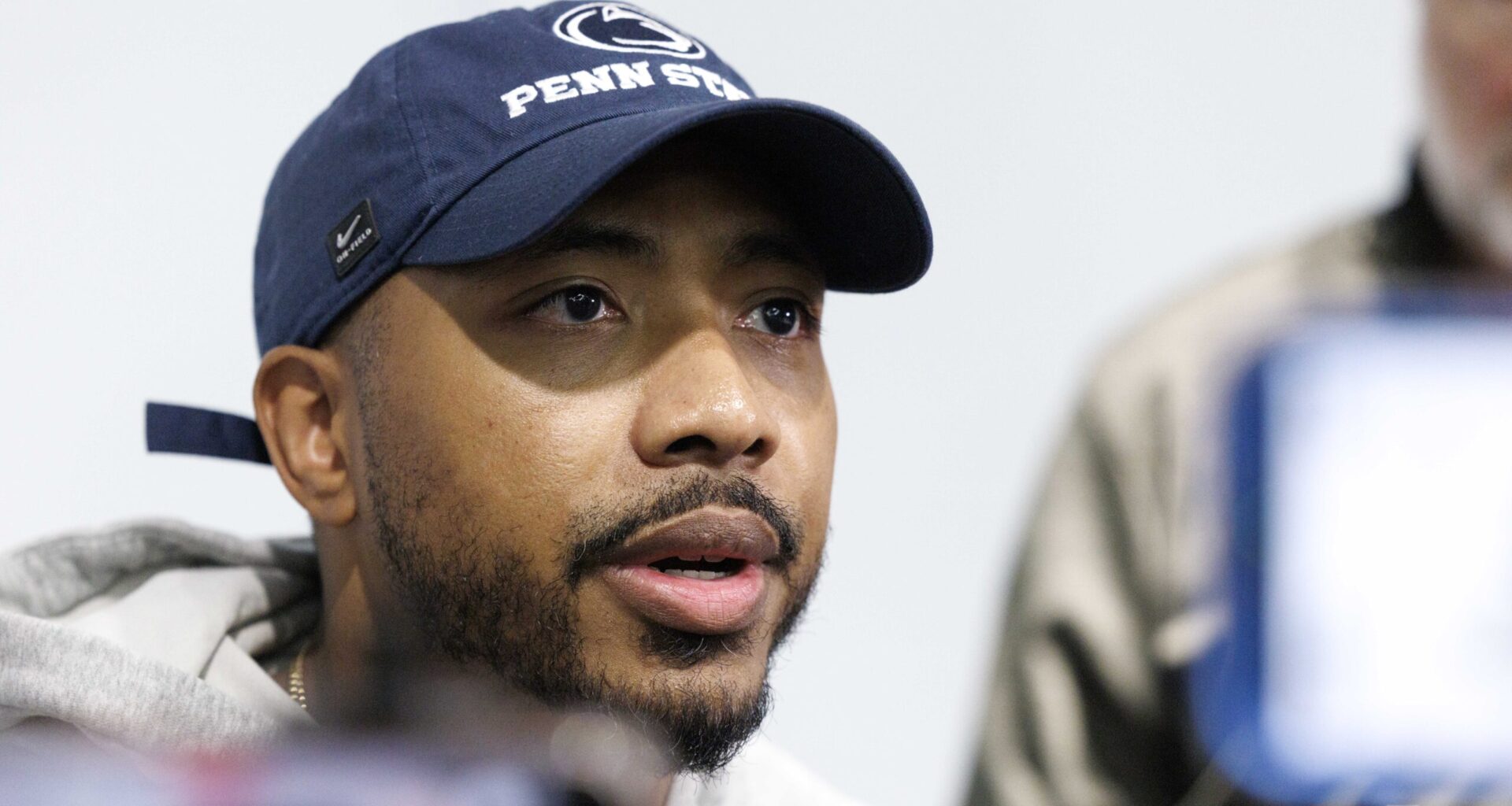 Penn State Football Wide Receivers Coach Kashif Moore Commanding His Unit With Intentionality