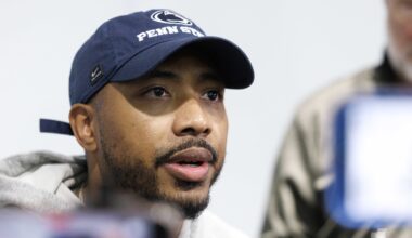 Penn State Football Wide Receivers Coach Kashif Moore Commanding His Unit With Intentionality