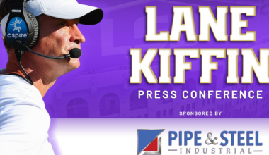 WATCH: Coach Kiffin discusses LSU Football spring practice Week 5