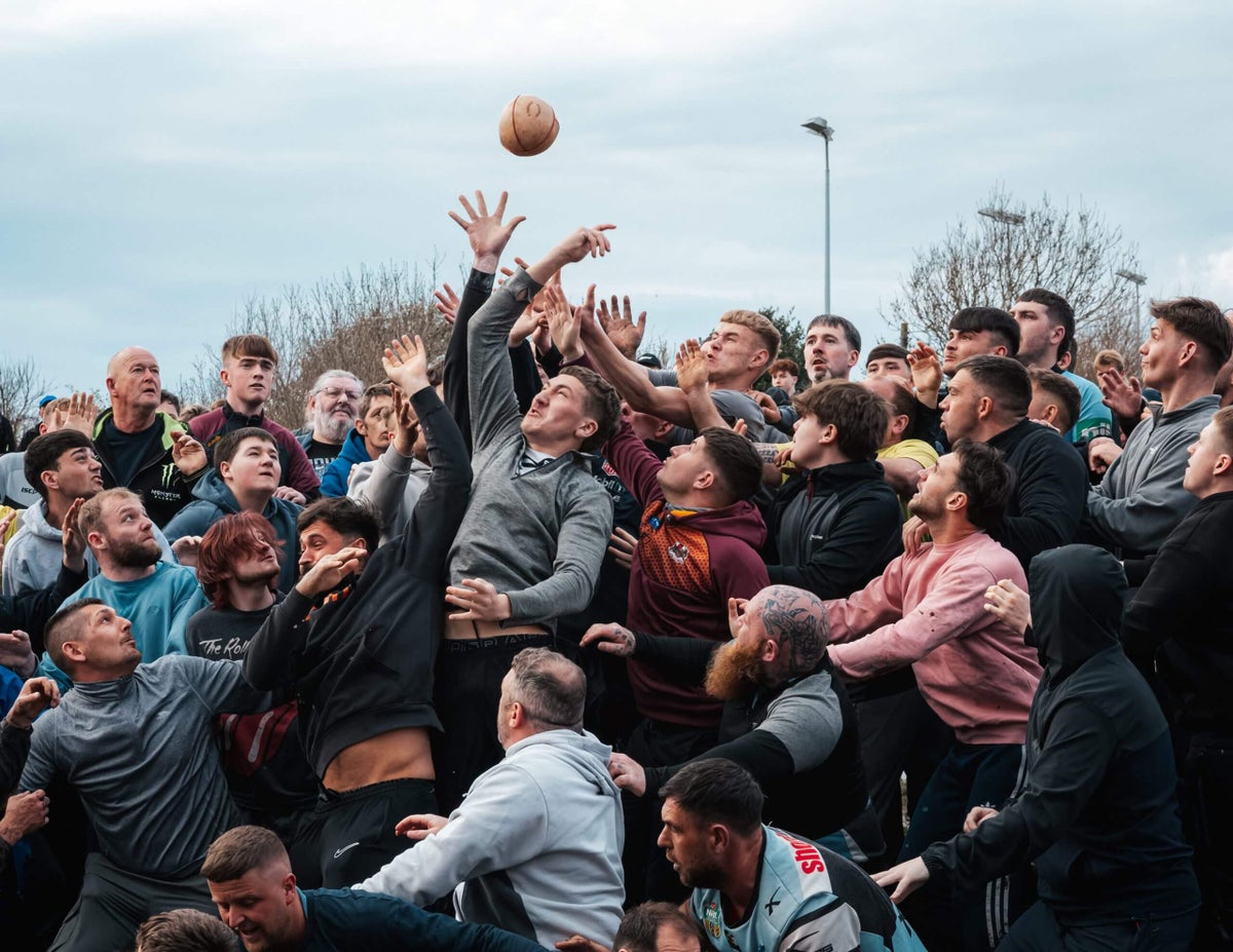 Uppies and Downies, the medieval football game that has no rules and no time limit
