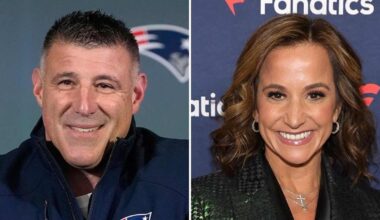 Patriots' Mike Vrabel, Dianna Russini React to Hotel Photos