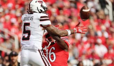 Texas Tech receiver Caleb Douglas visited Texans on Wednesday, Eagles up next